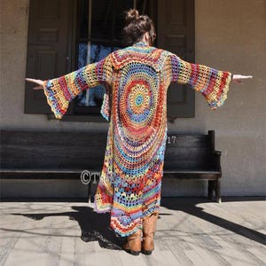 snel Schrijf een brief groet Crochet Hippie Sweater 70's Hippie Sweater Bohemian - Etsy