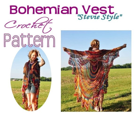 Crochet bohemian vest new arrivals