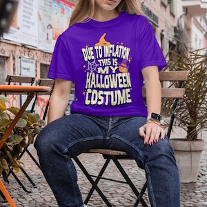 Funny Halloween Costume Printable PNG – “Due to Inflation This Is My Halloween Costume” – Instant Download Digital File for Shirts, Mugs