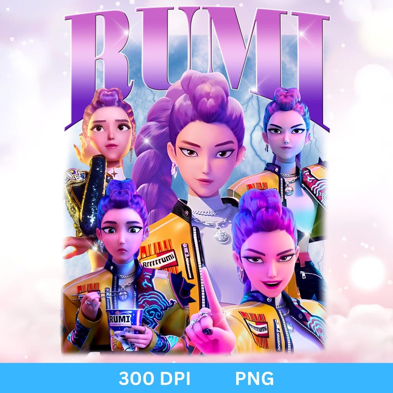 Hantrix Rumi Huntrix Rumi Kpop Demon Hunters PNG Rumi Png Huntrix Girl Art sweat à ...