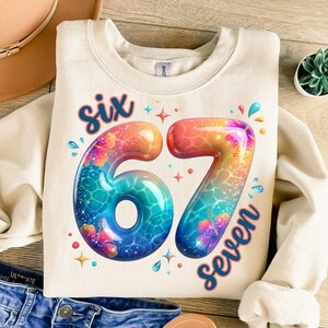 67 School PNG Bundle 67 Checkered PNG Six Seven Image File Funny School Meme Days T Shirt Clipart Sublimation Design File Digital Download image 8