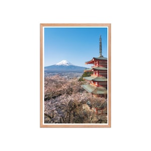 Spring Harmony – Mount Fuji & Chureito Pagoda with Cherry Blossoms