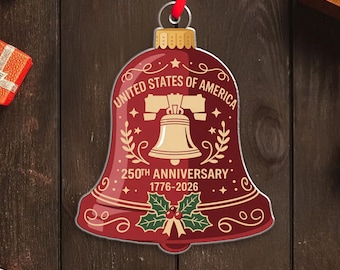 250 years anniversary United States of America Acrylic Ornament