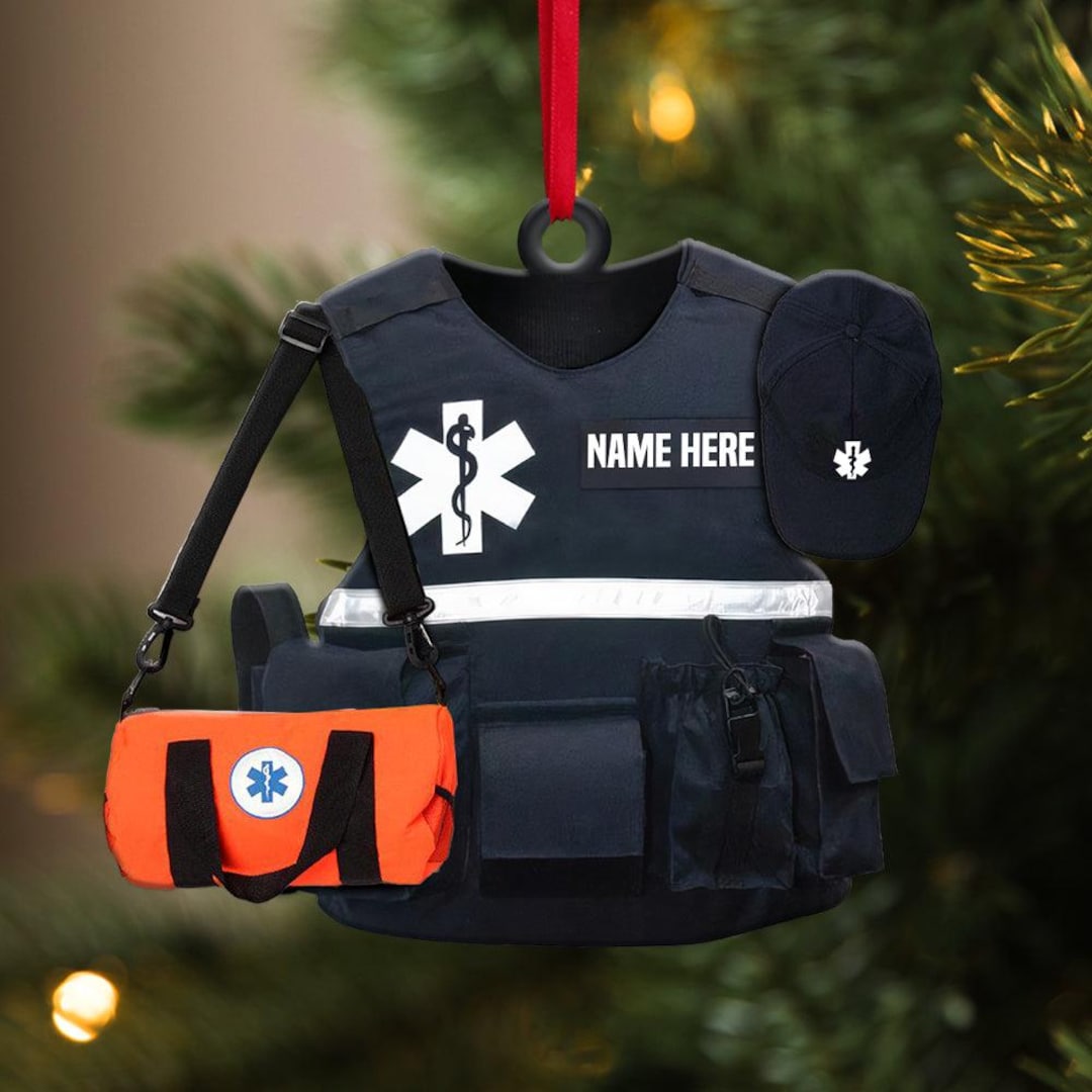 Paramedic Uniform Personalized Christmas Ornament Gift for Paramedic ...