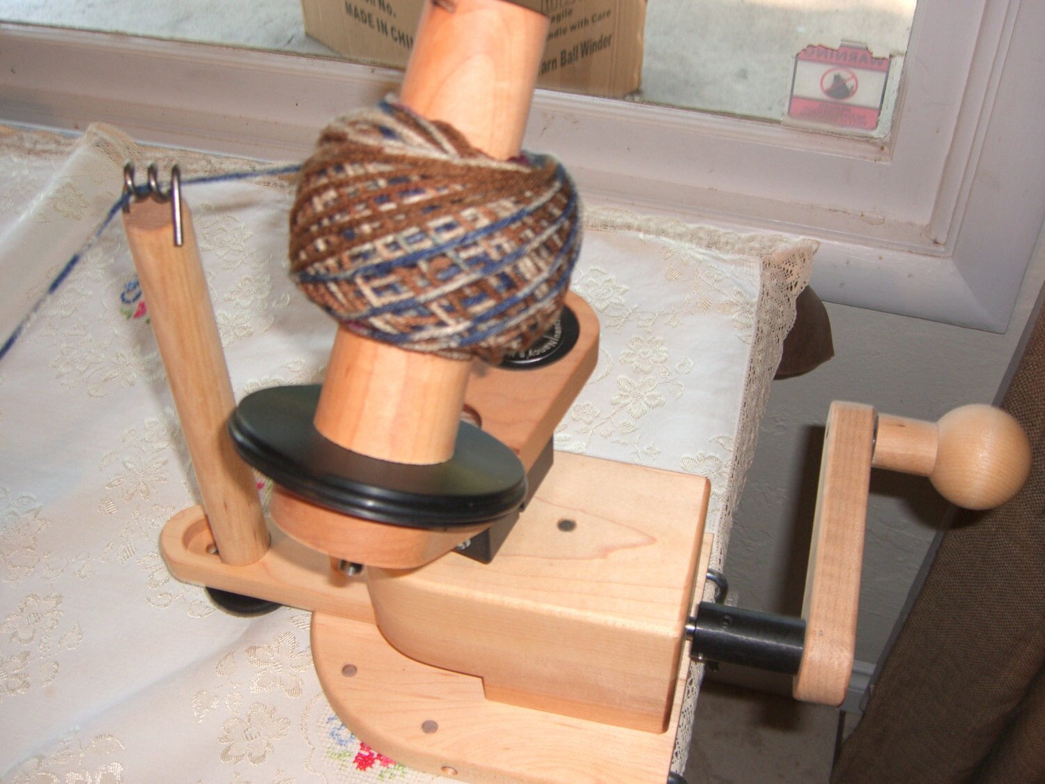 Yarn Ball Winder Jumbo Heavy Duty Wonderful Wooden SPRING Etsy