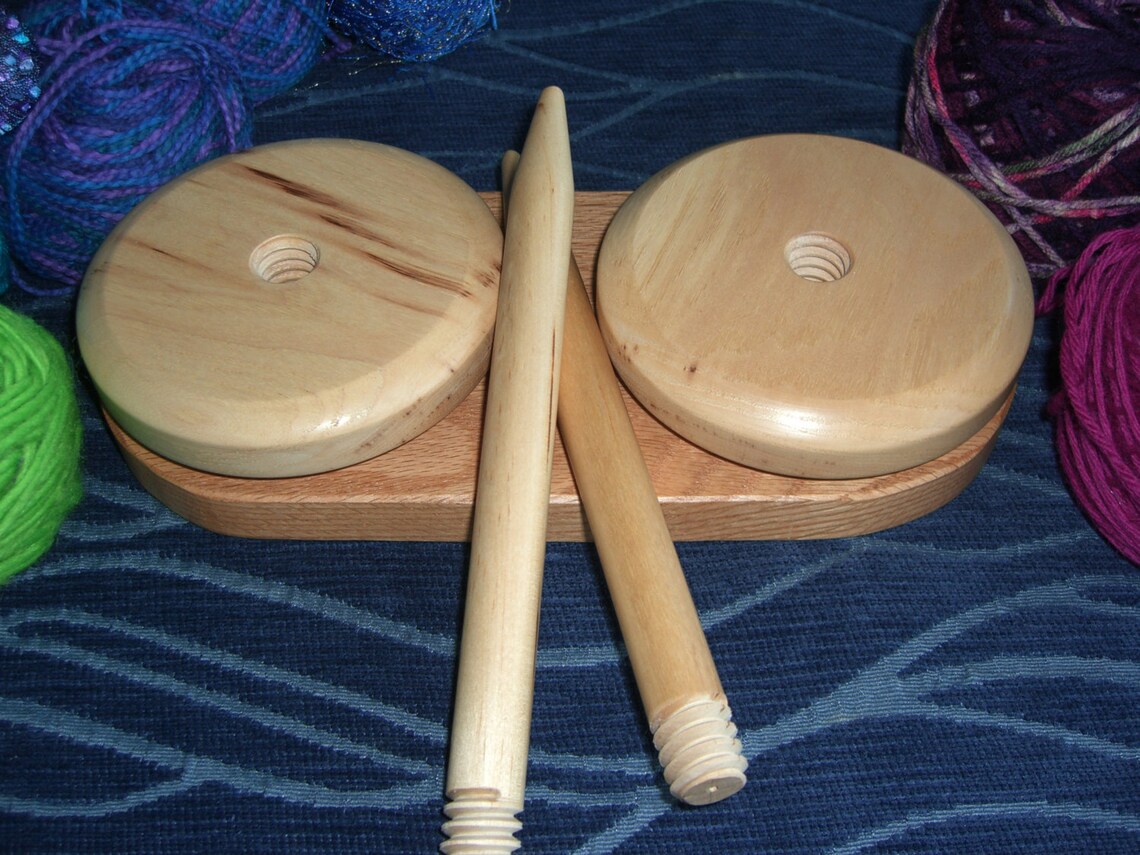 Yarn Ball/cone Holder Huggy Bear Dual Spindles Various Etsy