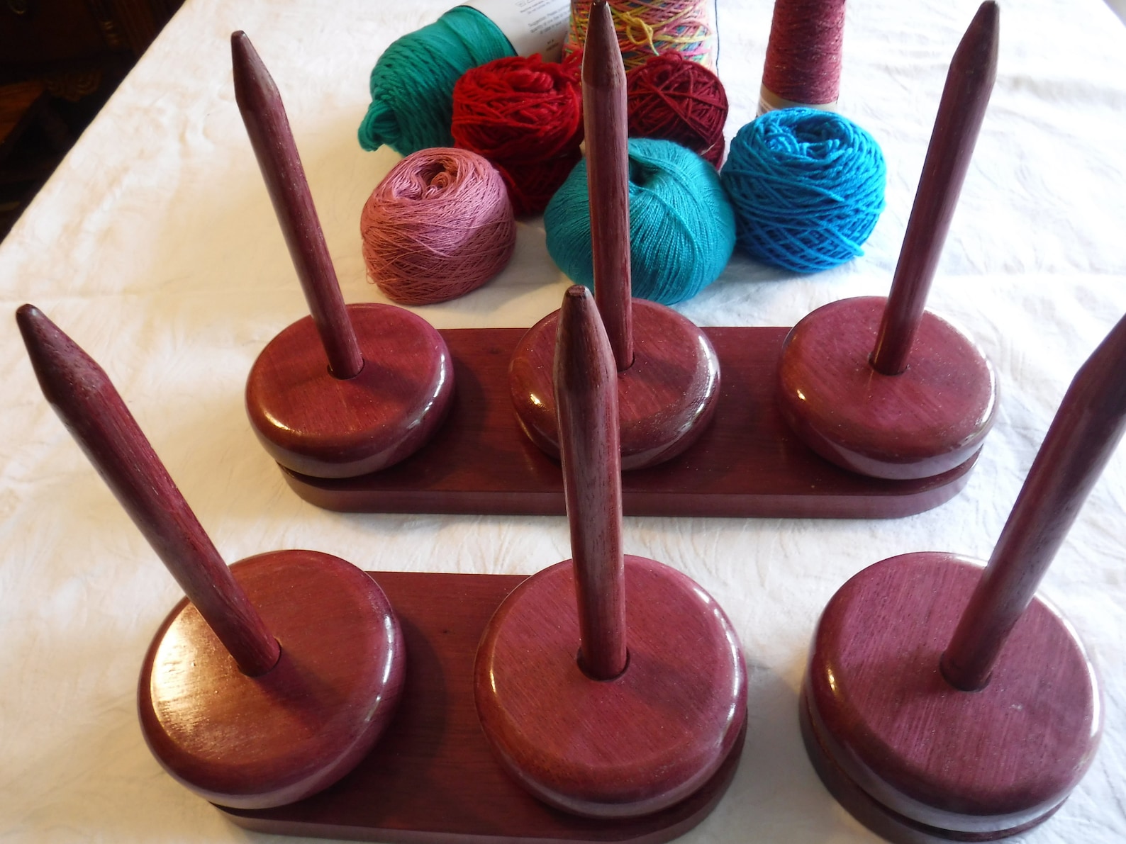 Yarn Ball/cone Holder Huggy Bear Dual Spindles Various Etsy