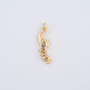 Gold Lobster Charms,18K Gold Filled Lobster Pendant,DIY Jewelry Accessories
