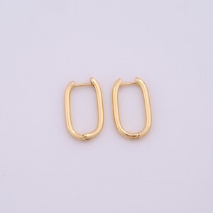 1 pair Square Gold Hoop Earrings,18K Gold Filled Huggie Hoop Earrings,Hoop Earrings,Hypoallergenic Huggie Hoop,Gift for Her
