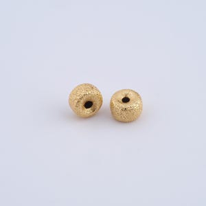5pcs 18K Gold Filled Flat Spacer Round Beads,Gold Disc Beads,Gold Heishi Beads for DIY Bracelet Necklace Jewelry Findings Making