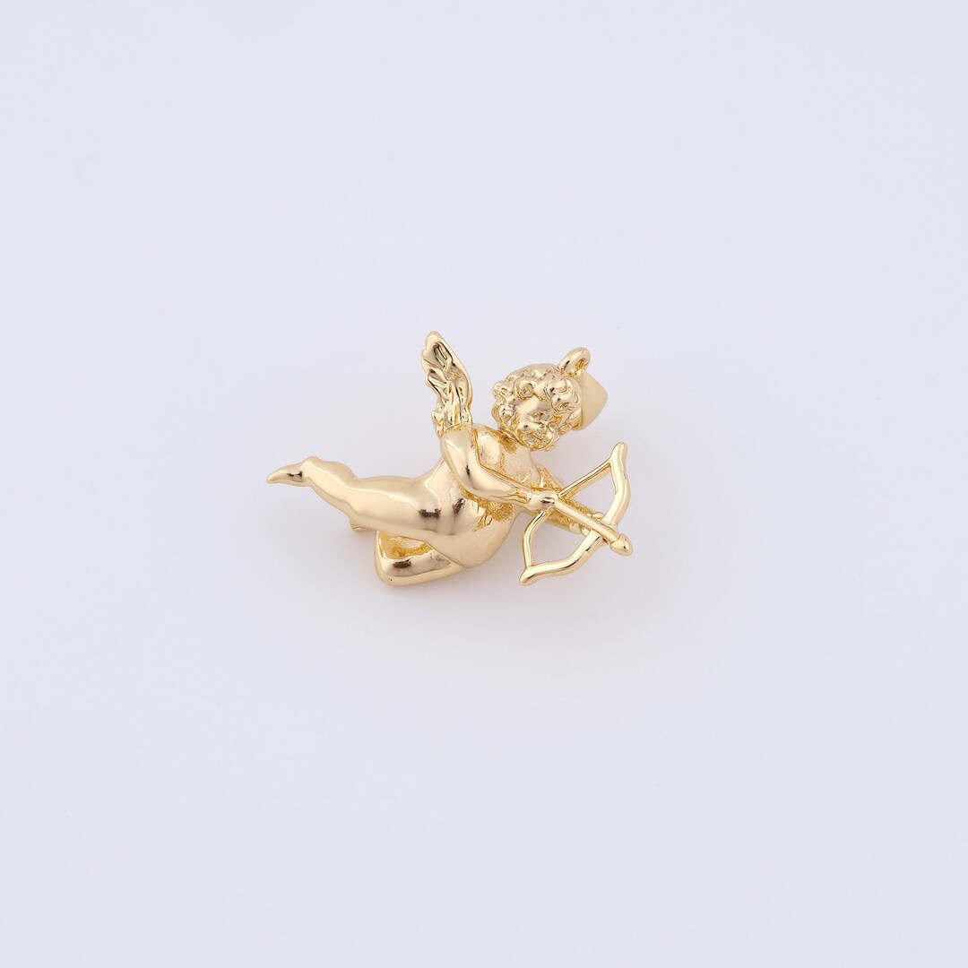 Cupid Accessory Gold Cupid Charms,18k Gold Filled Angel Pendant,diy Jewelry Accessories ...