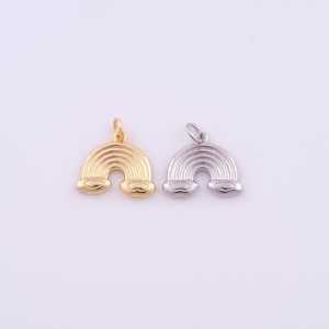 Gold Rainbow Charms,18K Gold Filled Rainbow Bridge Pendant,DIY Jewelry Accessories
