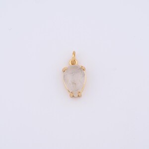 Cloud Crystal Waterdrop Charms,18K Gold Filled Teardrop Pendant,DIY Jewelry Accessories