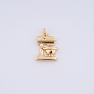 Gold Blender Charms,18K Gold Filled Mixer Pendant,DIY Jewelry Accessories