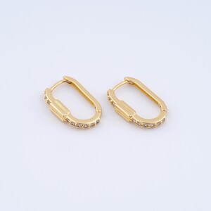 1 pair Square Gold Hoop Earrings,18K Gold Filled Huggie Hoop Earrings,Hoop Earrings,Hypoallergenic Huggie Hoop,Gift for Her