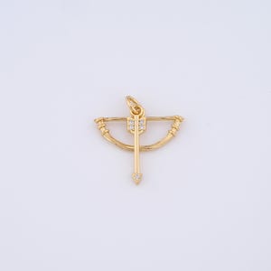 Gold Arrows Charms,18K Gold Filled Arrows Pendant,DIY Jewelry Accessories