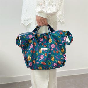 Liberty Fabric Shoulder & Handbag – Versatile 2-Way Hobo -  Floral Print, Lightweight Daily Bag- Handmade