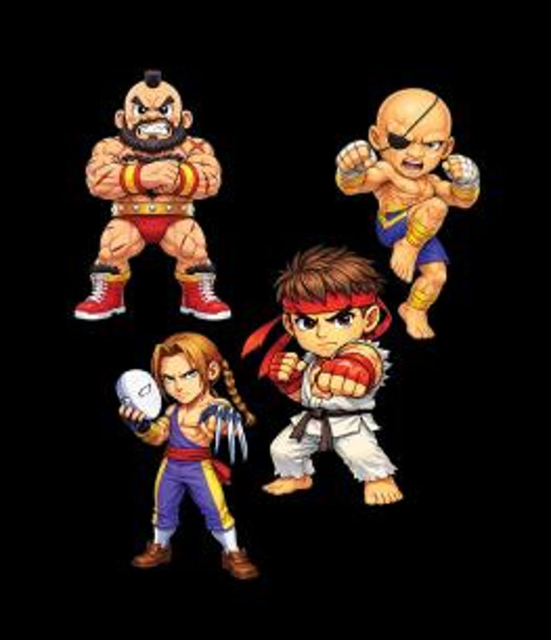 Kawaii Fighters PNG Clipart Collection | Legendary Most Loved Fighter ...