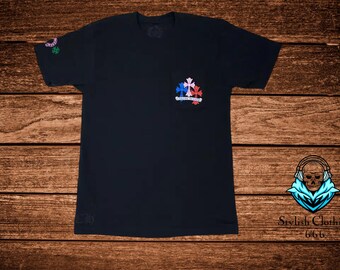 Tシャツ・カットソー Chrome Hearts Multi Color Cross Cemetery T-shirt Black Chrome Hearts Multi Color Cross Cemetery T-shirt Black Men's