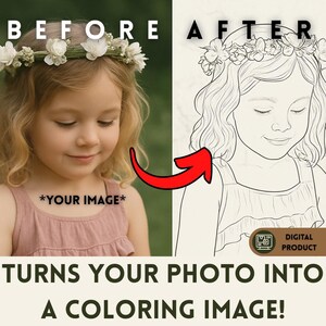 Páginas para colorir personalizadas com suas fotos – Download digital, livro de atividades para impressão personalizado, presente exclusivo para crianças, com tema de casamento