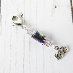 Love Journal Charm, Travelers Notebook Accessories, Bullet Journal Accessories, White Elephant Gifts, Travelers Notebook Charm