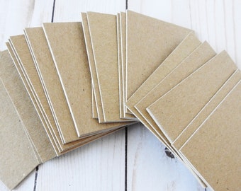ATC Blanks, Kraft Chipboard, Artist Trading Card Supplies, ACEO Supplies, 25 count