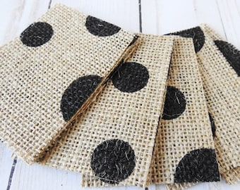 ATC Blanks, Burlap Fabric, Artist Trading Card Supplies, ACEO Supplies, 15 count