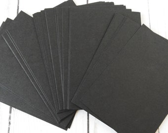 Black ACEO Blanks, Strathmore Artagain Drawing Paper, 30 Count