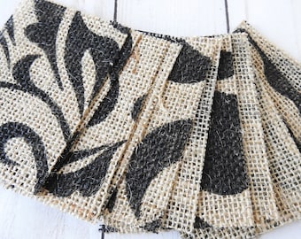 ATC Blanks, Burlap Fabric, Artist Trading Card Supplies, ACEO Supplies, 15 count
