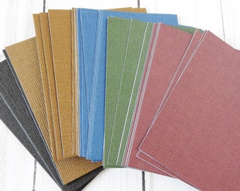 ATC Blanks, Textured Cardstock, Artist Trading Card Supplies, ACEO Supplies, 50 count