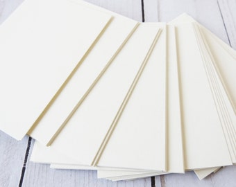 ATC Blanks, Cream Cardstock, Artist Trading Card Supplies, ACEO Supplies, 50 count