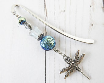 Dragonfly Bookmark, Literary Gifts, Bookworm Gifts, Gifts for Readers, College Student Gift, Reading Gifts, Handmade Bookmark