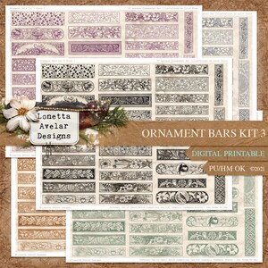 Collage Ephemera Junk Journal Printable Kit