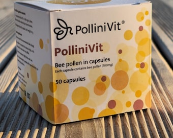 Bienenpollen Kapseln 700 mg | Natürliche Energie & Vitalität Ergänzung | 100% naturrein – PolliniVit