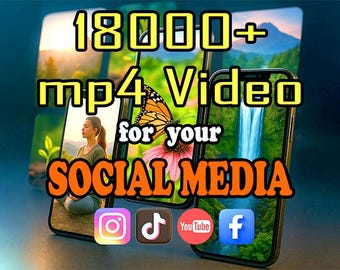18000+ MP4 Video Clips x video maker,  Instagram & TikTok Reels and Youtube reels-short