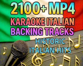2100+ Video Karaoke Italiani MP4 | Basi Musicali Senza Voce con Testi | Hits Classici e Moderni [C10]