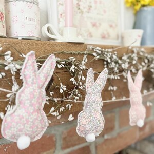 Liberty print bunny garland image 2