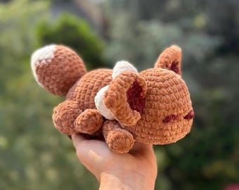 Sleeping Fox Poket Monster Amigurumi digital pattern