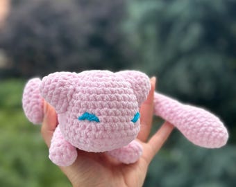 Schlafender rosa Alien Amigurumi digitales Muster