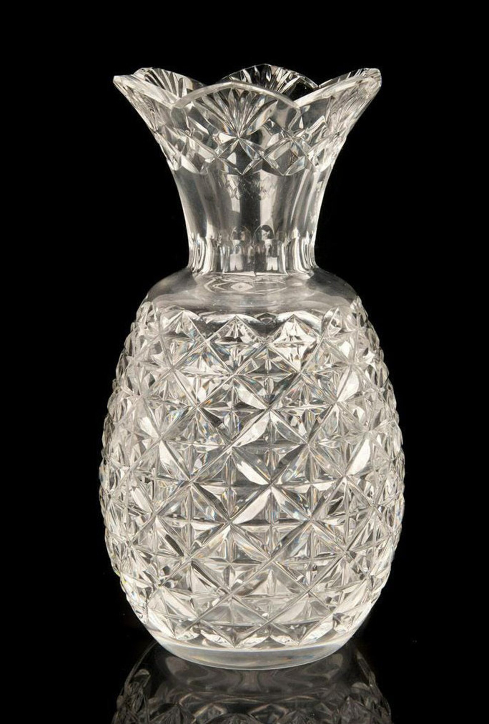 Waterford Crystal Hospitality Pineapple Vase 10 Tall Etsy