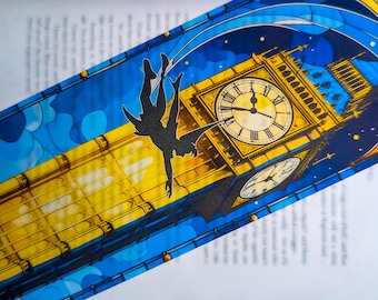 Peter Pan & Pirate Ship Stained Glass Bookmarks:  London, Big Ben