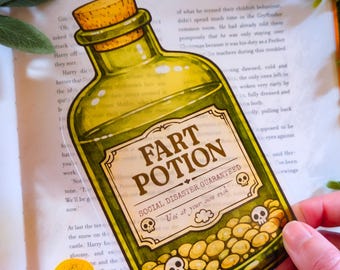 Fart Potion Bookmark, Sleep, Bad Idea, Anti-Bitchface, Funny Bookmarks