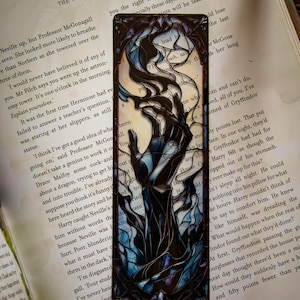 Stained Glass Style Shadow Wielder Bookmark: Dragon rider