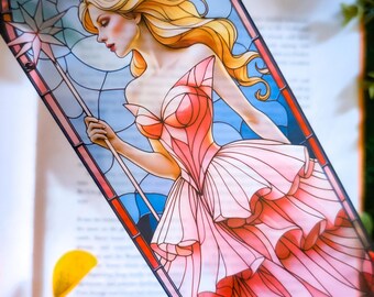 Glinda the Good Stained Glass Bookmark: Yellow Brick Road, Wicked Witch West