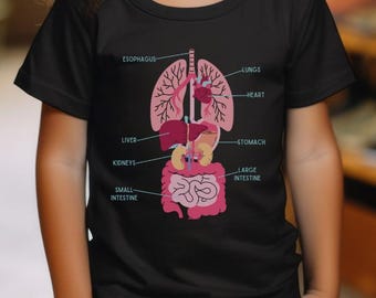 In meinem Körper Kind Wissenschaft Shirt, Körper Organe Wissenschaft Shirt für Kleinkinder, Blick in meinem Körper Anatomie T-Shirt für kleine Kinder