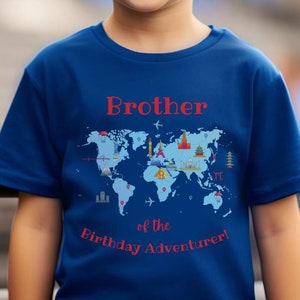 Bruder oder Schwester Geographie Geburtstag Shirt Familie Geographie Geburtstag Shirts Passende Familie Geburtstag Shirts World Adventure