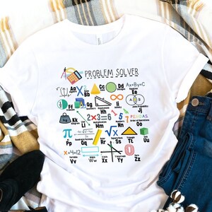 Math Teacher Alphabet Tee, Problem Solver Math Teacher Shirt, Math ABC Tshirt, Teacher Alphabet Shirt, STEM Shirt, Teacher Tee