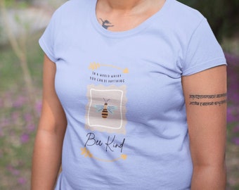 In a world where you can be anything bee kind beekeeper bee lover be kind shirt Unisex Jersey Short Sleeve Tee