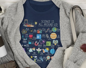 Wetenschap Leraar Alphabet Tee, Wetenschap is All Around Us Leraar Shirt, Wetenschap ABC Tshirt, Leraar Alfabet Shirt, STEM Shirt, Leraar Gift