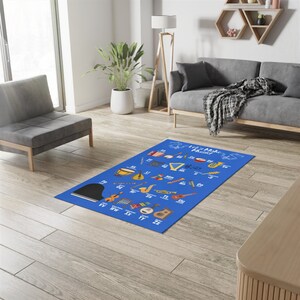 Music Alphabet Classroom Rug, Kids' Music ABC Rug, Musical Instruments Alphabet Rug, Music Class Alphabet Rug, Elementary Music ABC Rug image 7